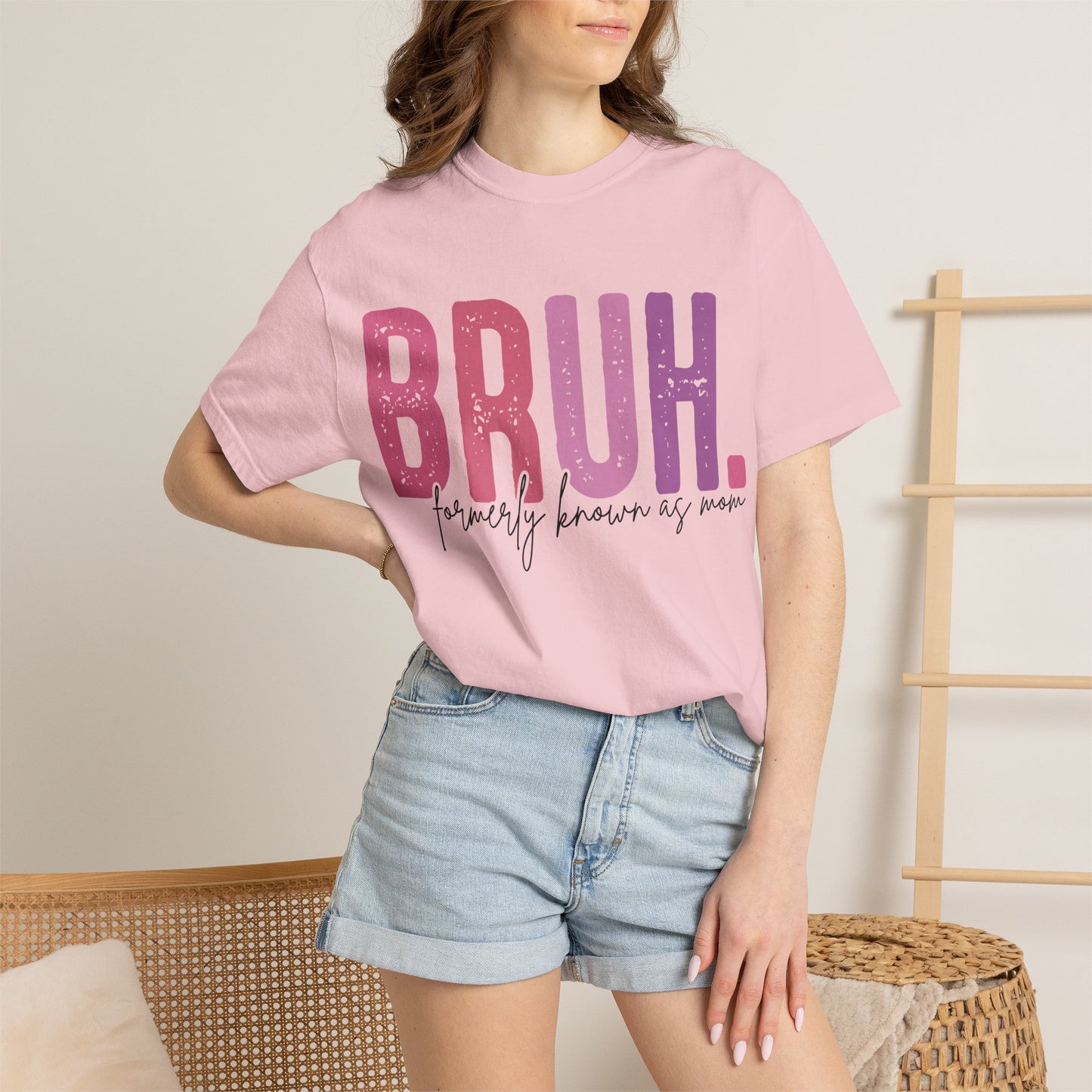 BRUH. Mom Life Graphic Tee —'Proudly Known As Mom'