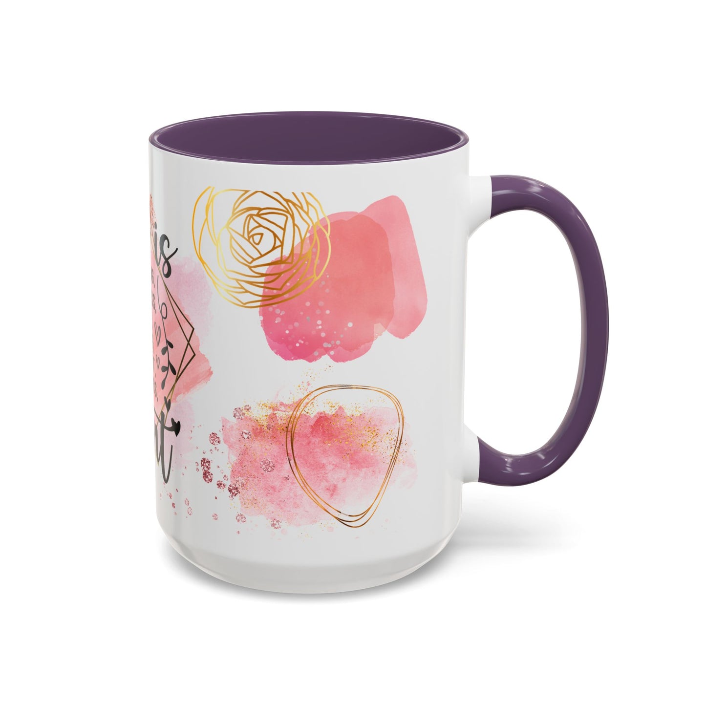 She is an Aunt Coffee Mug – "Strong, Fearless, Warm, Loving" Accent Mug (15oz)