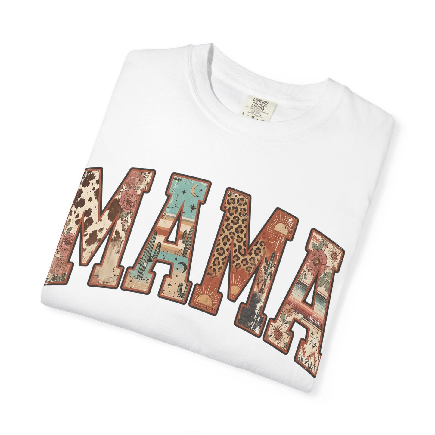 Mama Floral Patchwork T‑Shirt