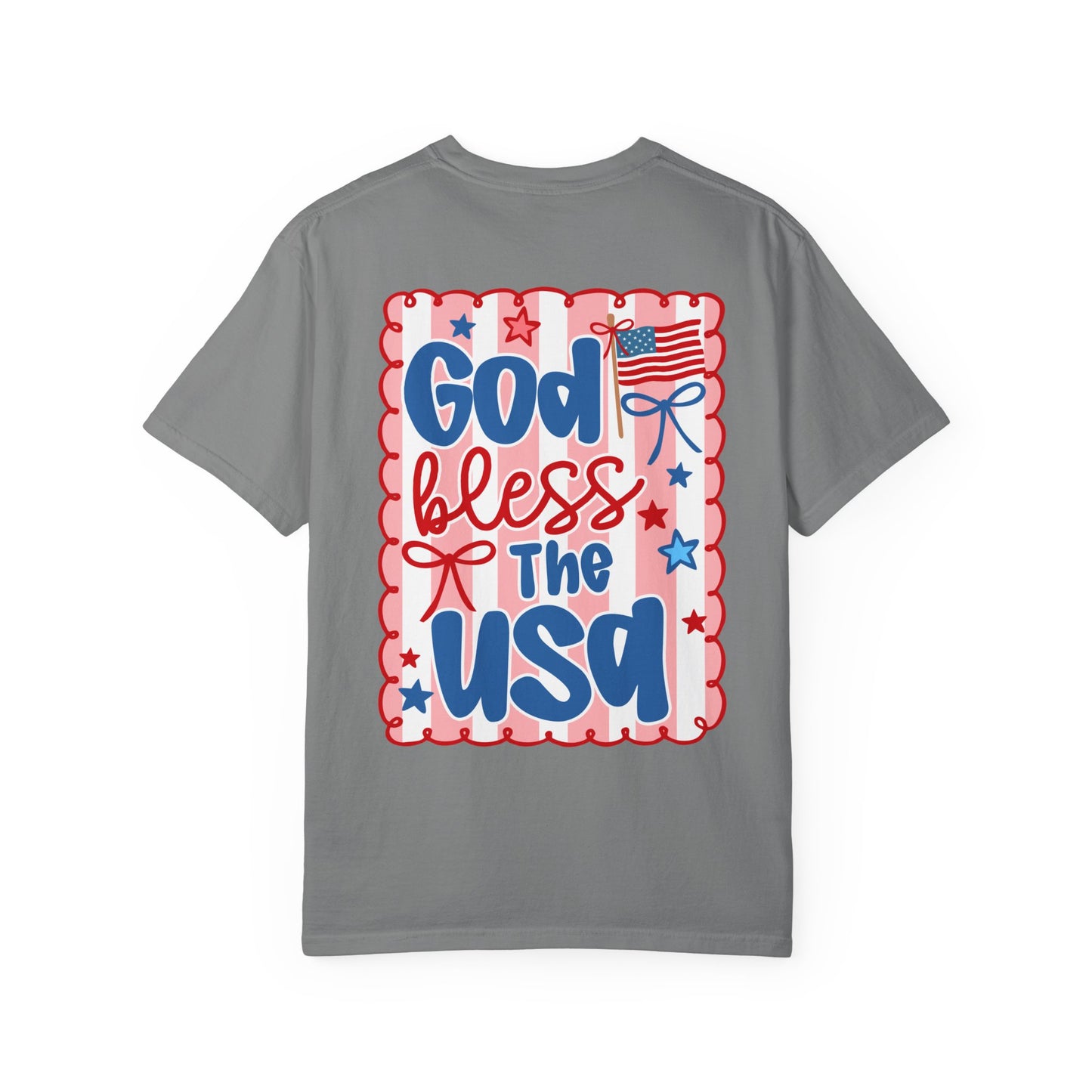 God Bless the USA" American Flag Tee