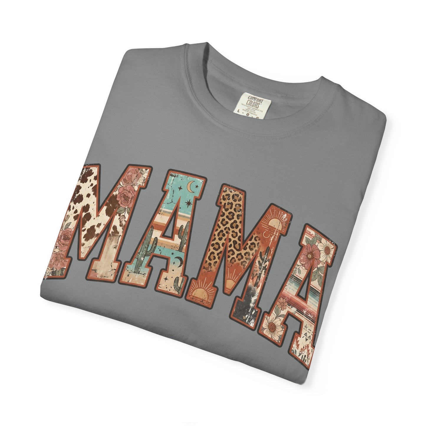 Mama Floral Patchwork T‑Shirt
