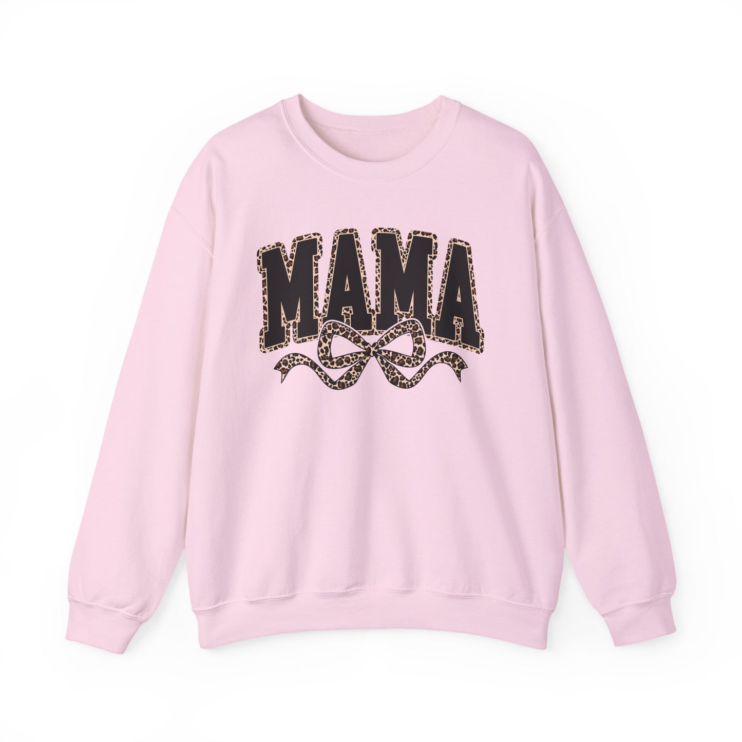 Mama Leopard Bow Sweatshirt