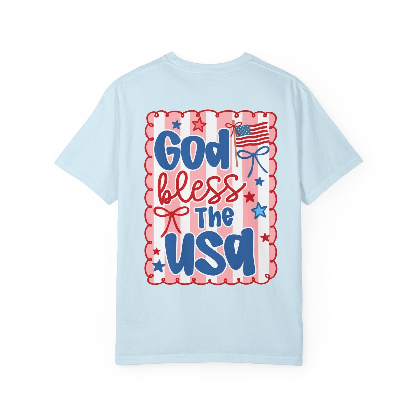 God Bless the USA" American Flag Tee
