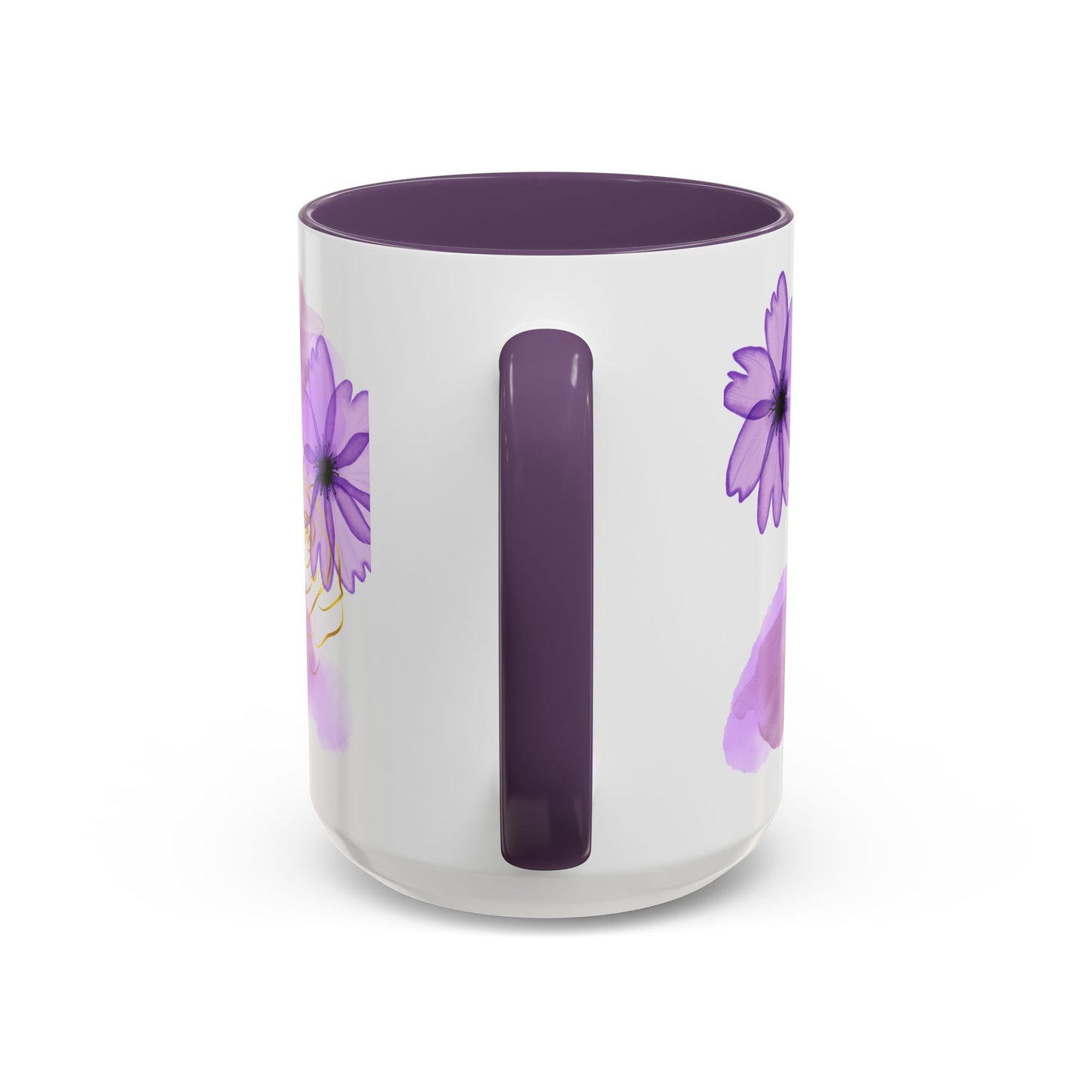 Mama Word Cloud Coffee Mug — Purple Floral Mother's Day Gift