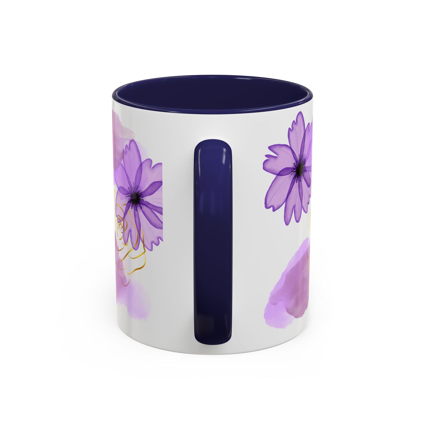 Mama Word Cloud Coffee Mug — Purple Floral Mother's Day Gift