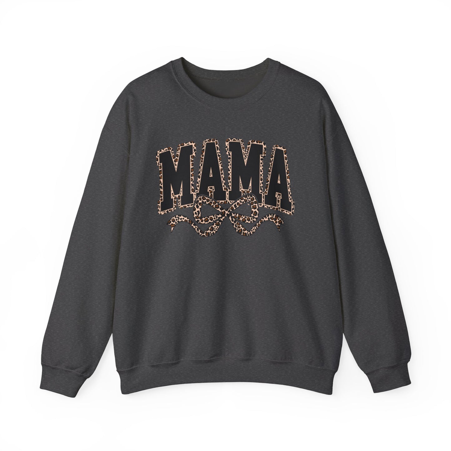 Mama Leopard Bow Sweatshirt