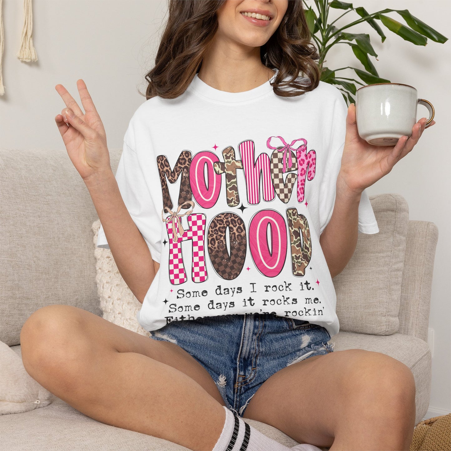 'Motherhood: Some days I rock it... Either way we're rockin'