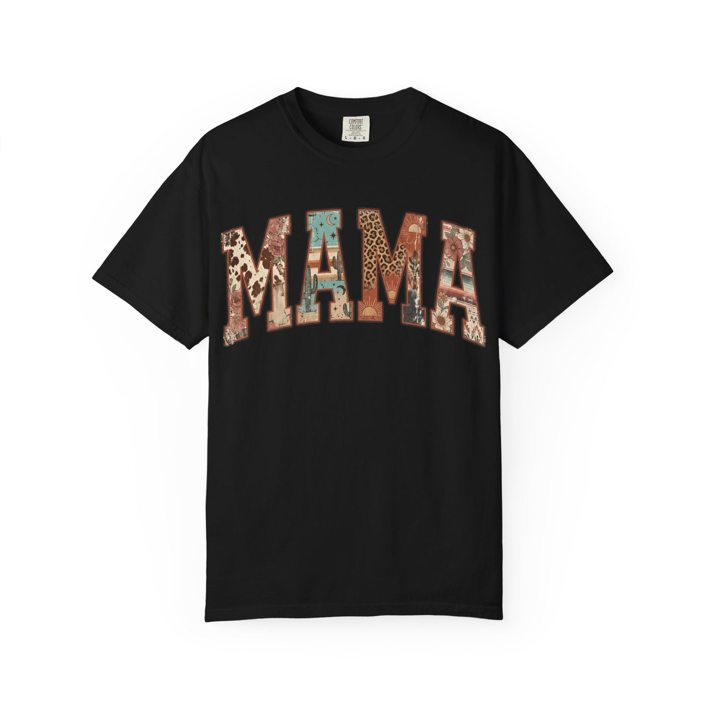 Mama Floral Patchwork T‑Shirt