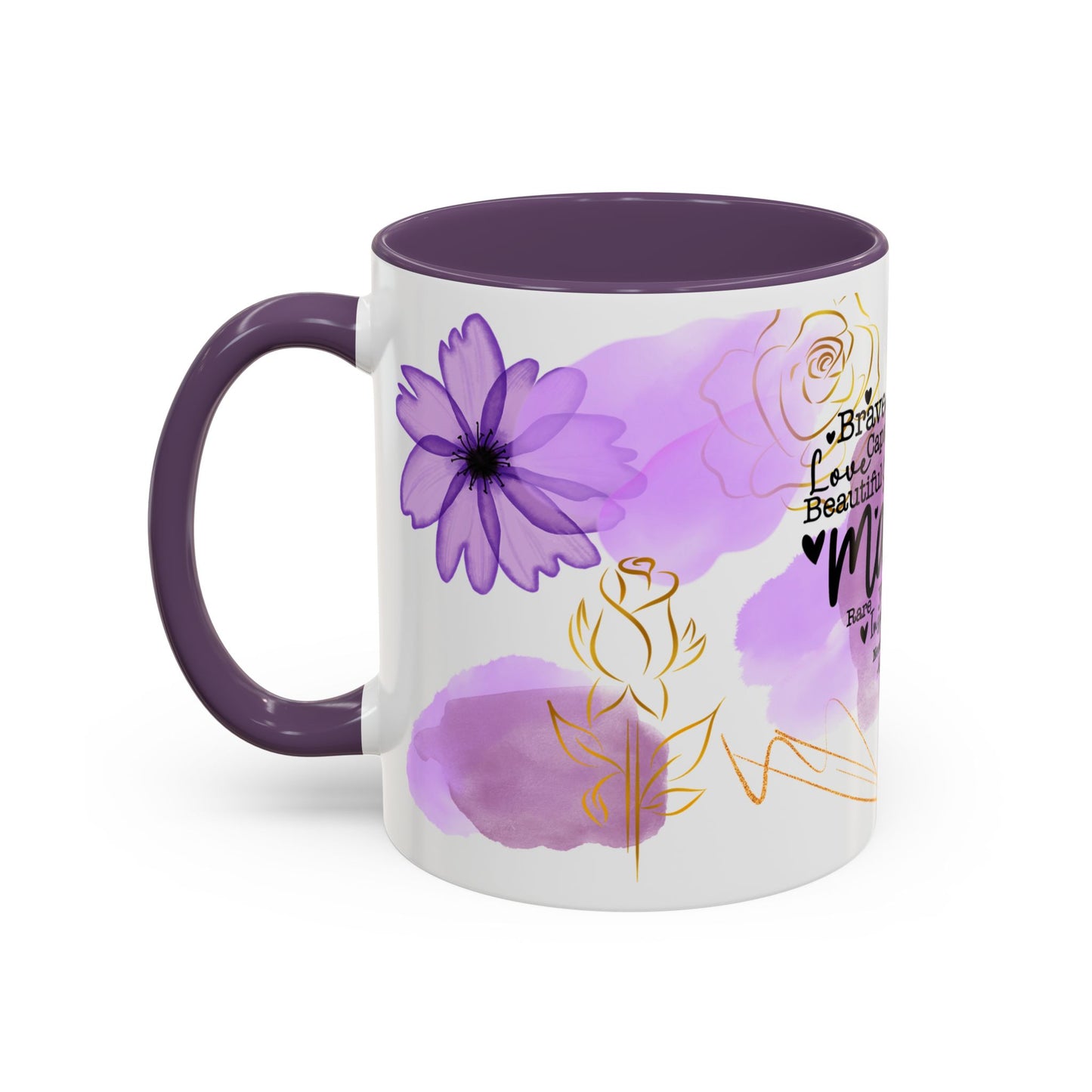 Mama Word-Heart Accent Coffee Mug