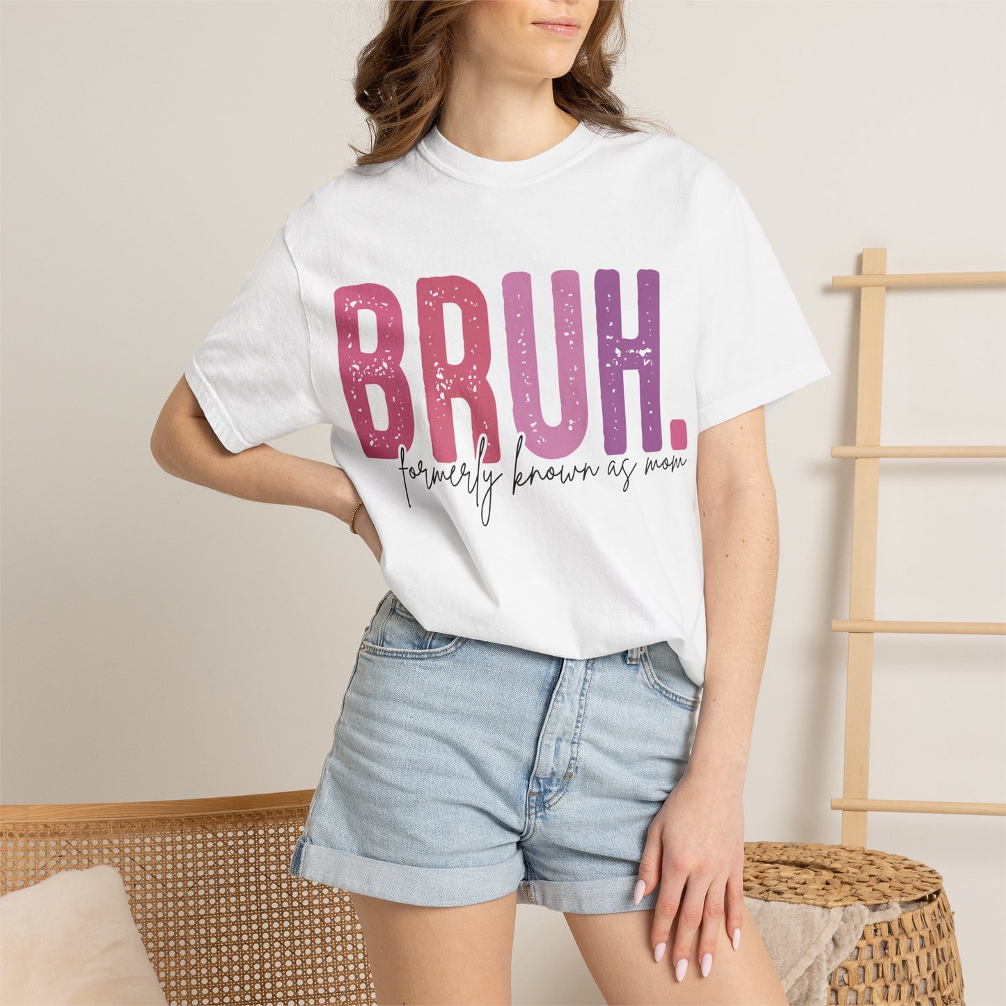BRUH. Mom Life Graphic Tee —'Proudly Known As Mom'