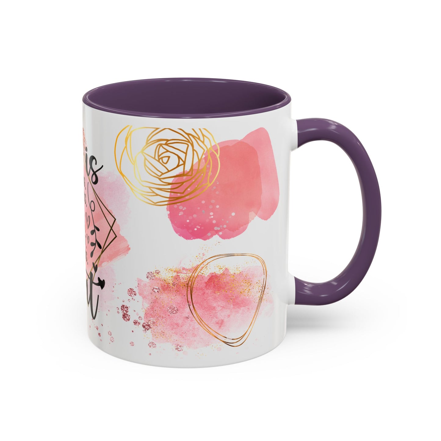 Aunt Coffee Mug — "She is Strong, Fearless, Warm, Loving, Patient, Selfless" Floral Accent 11oz