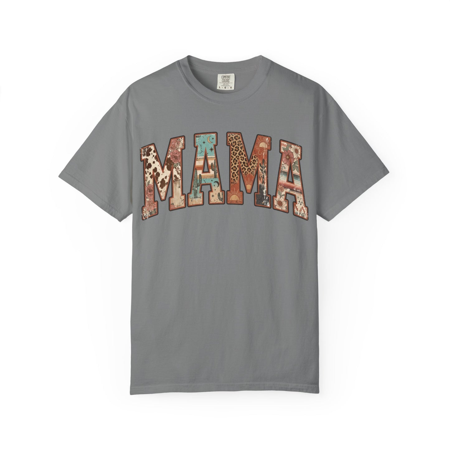 Mama Floral Patchwork T‑Shirt