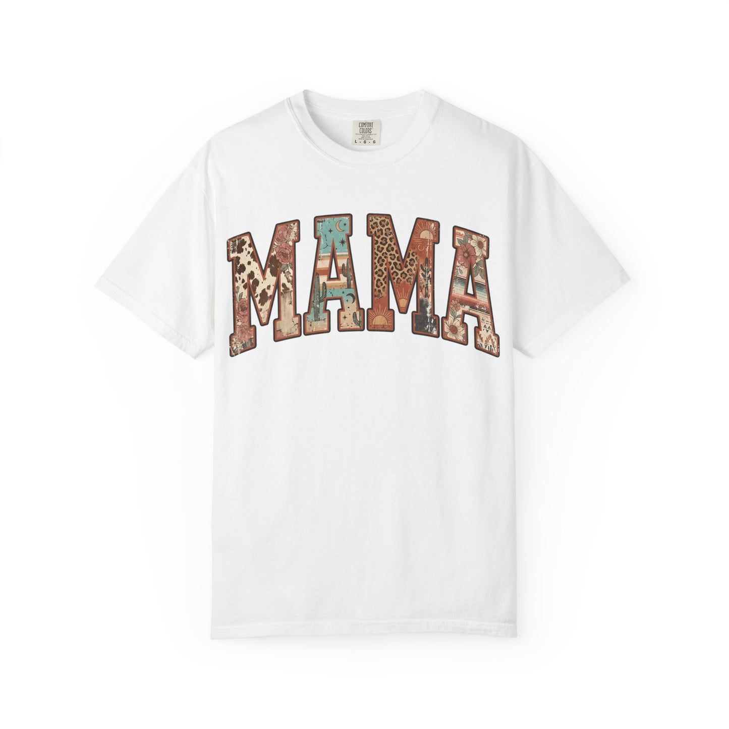 Mama Floral Patchwork T‑Shirt