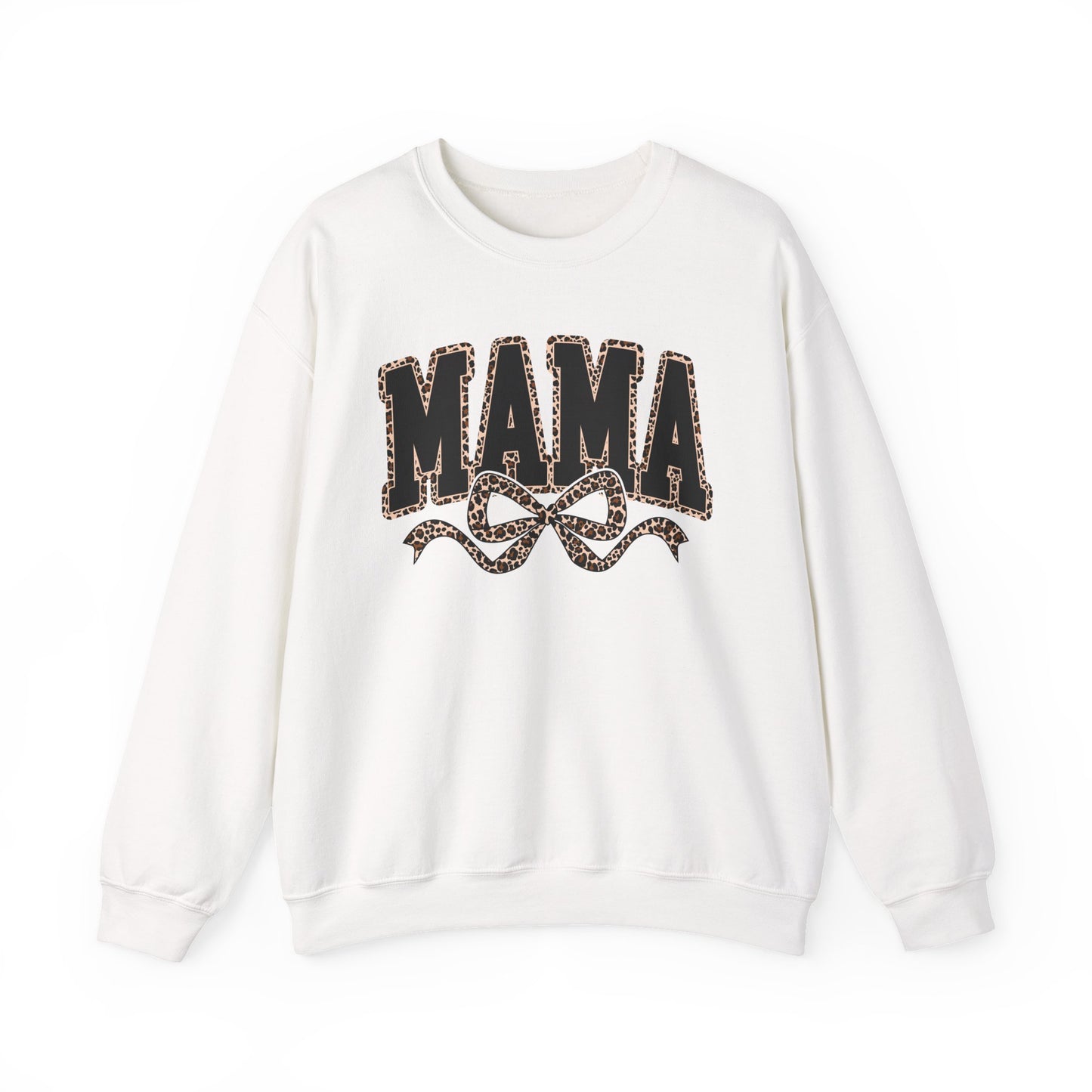 Mama Leopard Bow Sweatshirt