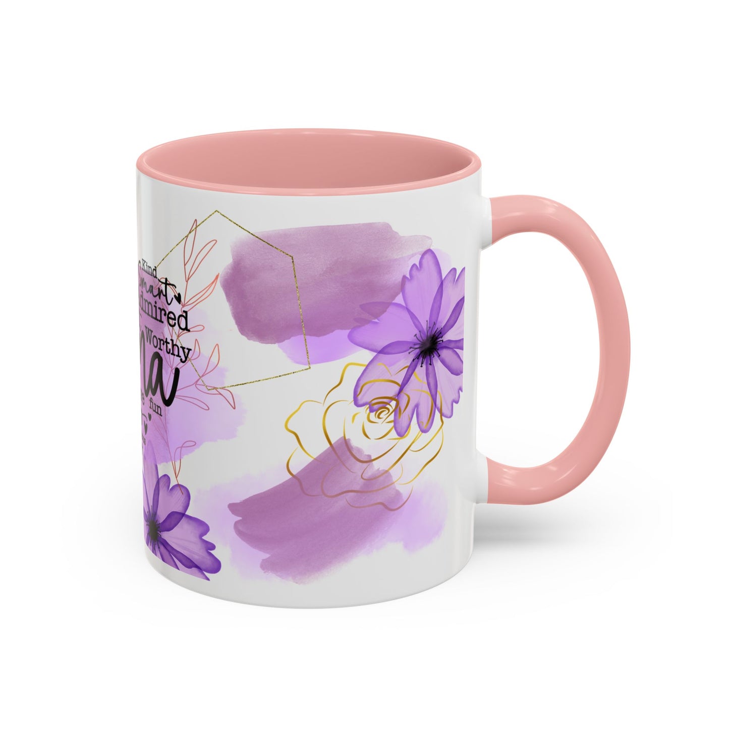 Mama Word-Heart Accent Coffee Mug