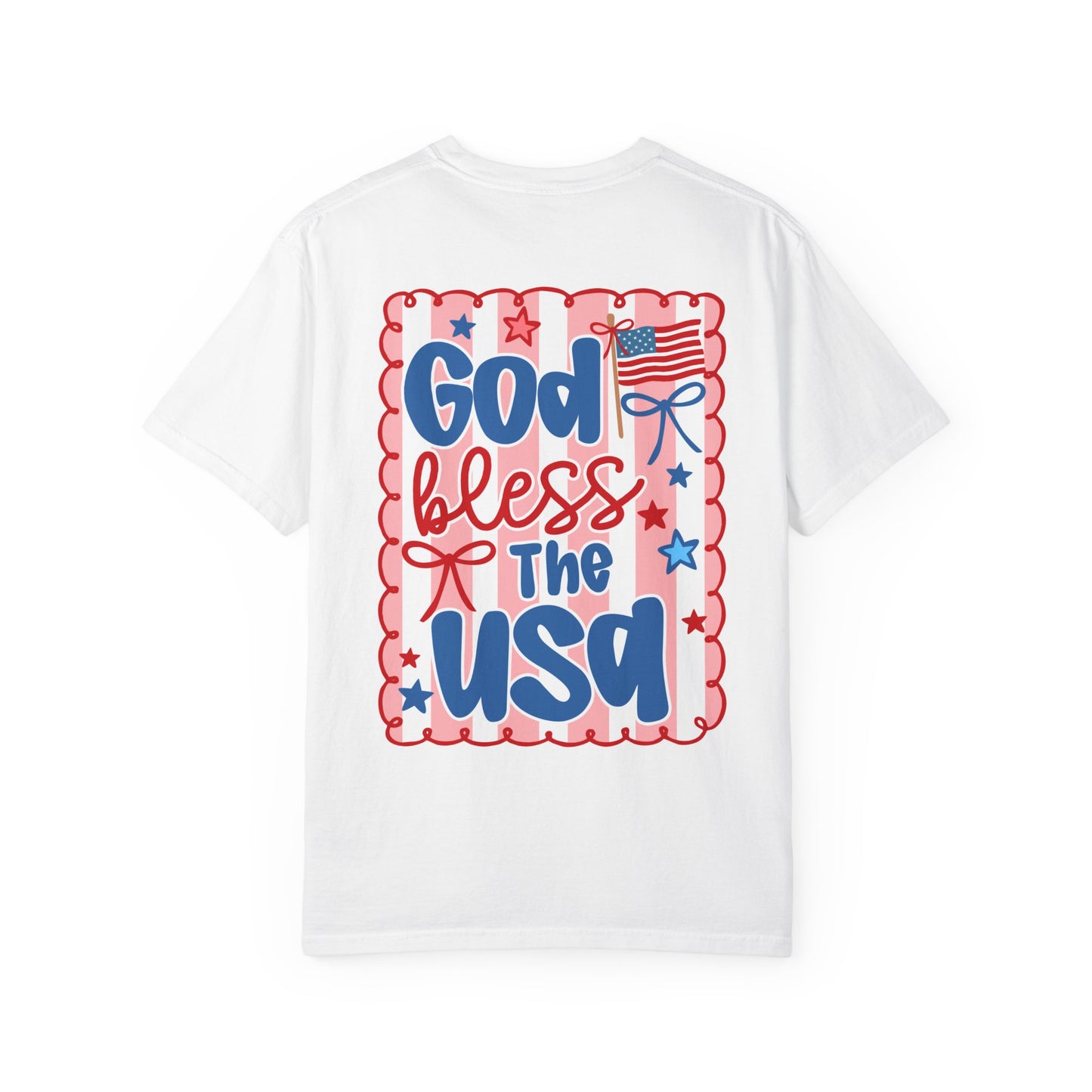 God Bless the USA" American Flag Tee