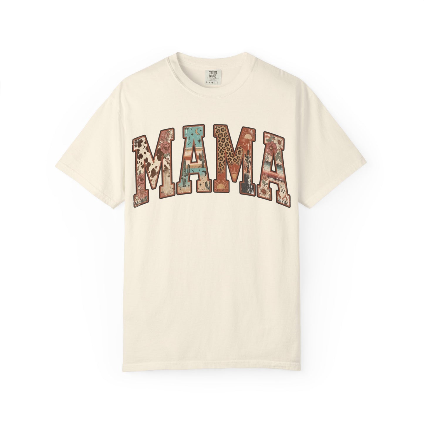 Mama Floral Patchwork T‑Shirt