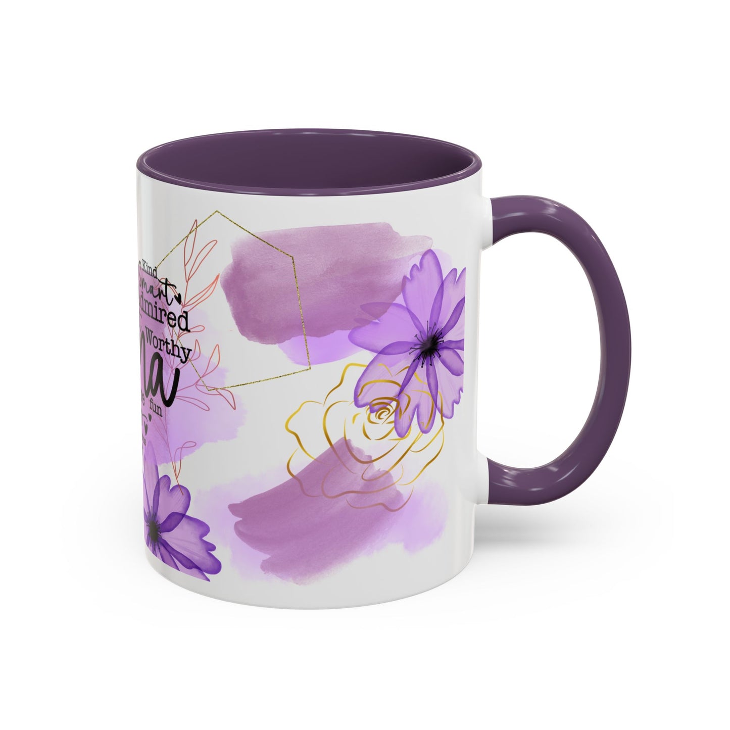 Mama Word-Heart Accent Coffee Mug