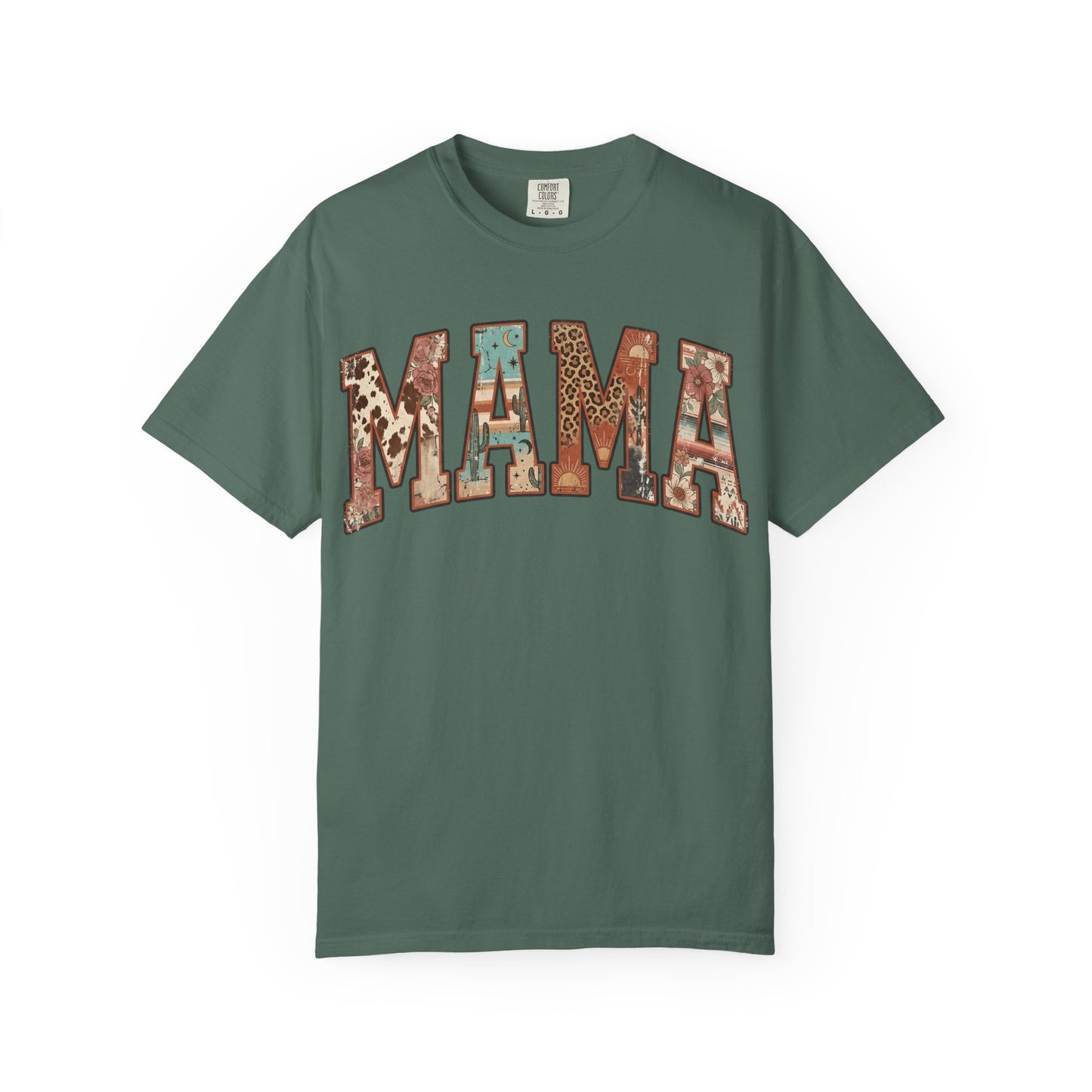 Mama Floral Patchwork T‑Shirt