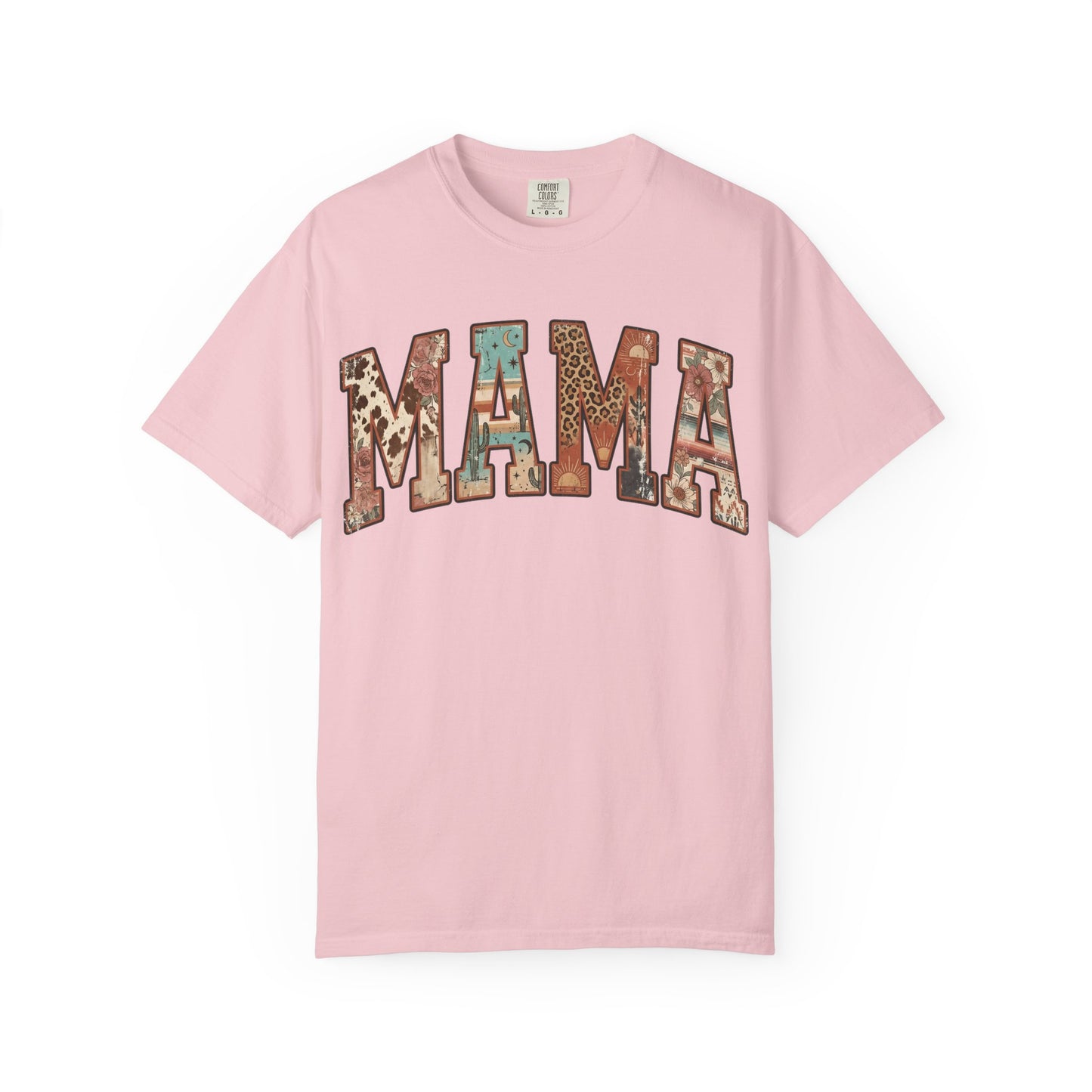 Mama Floral Patchwork T‑Shirt