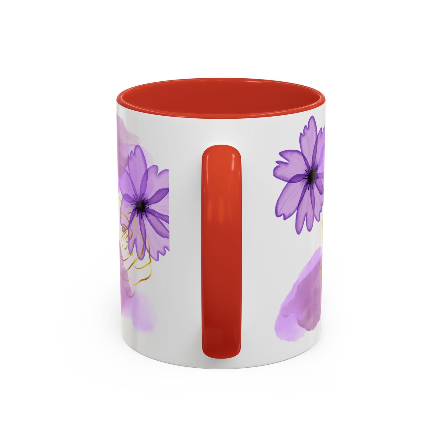 Mama Word Cloud Coffee Mug — Purple Floral Mother's Day Gift