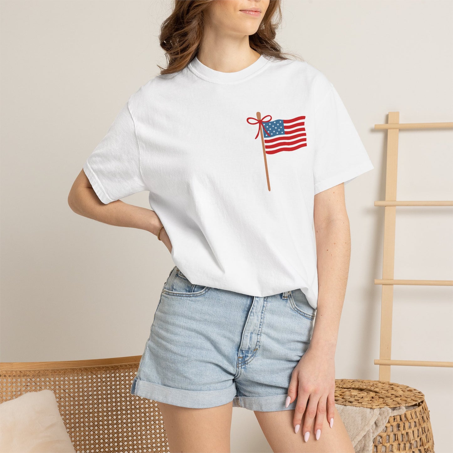 God Bless the USA" American Flag Tee