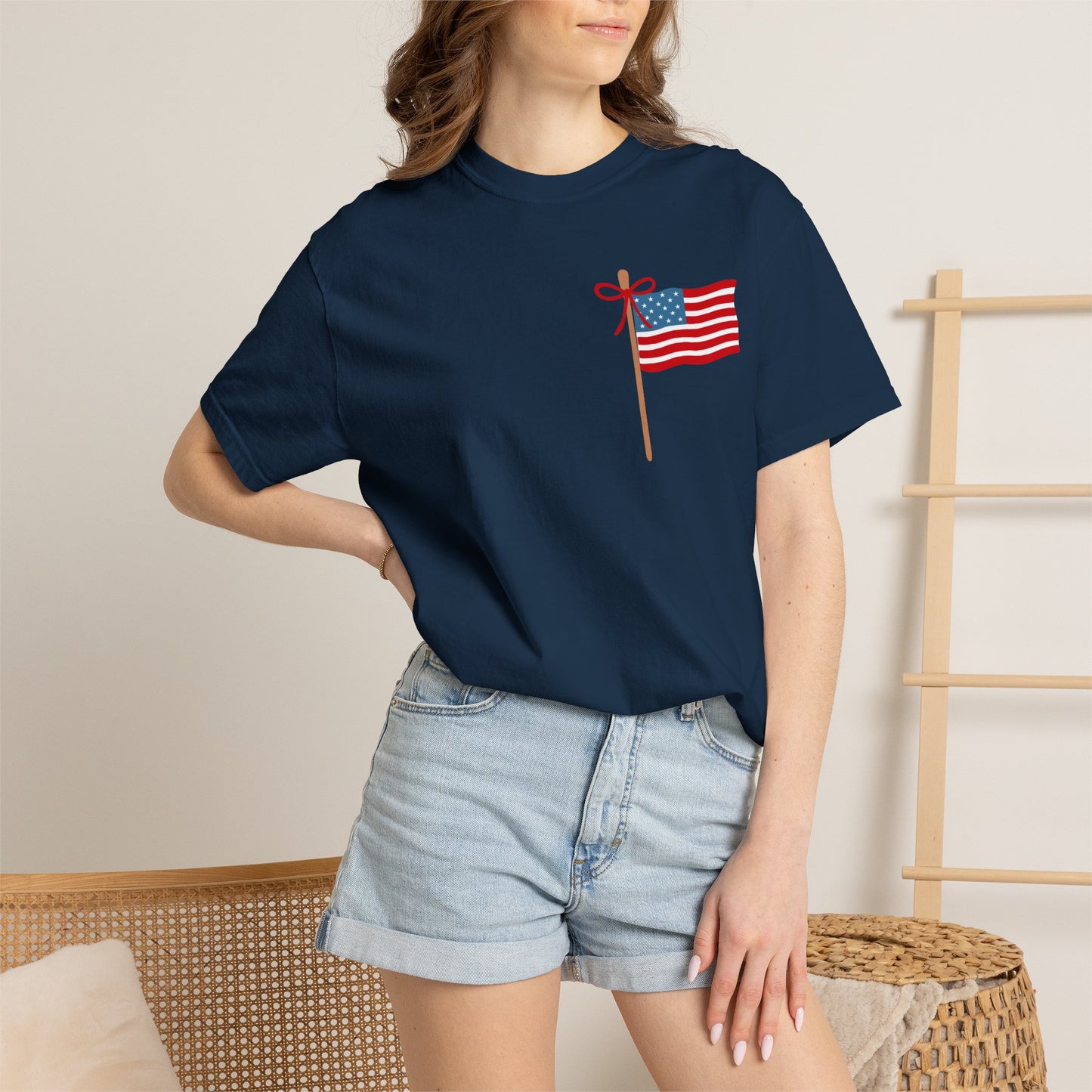 God Bless the USA" American Flag Tee