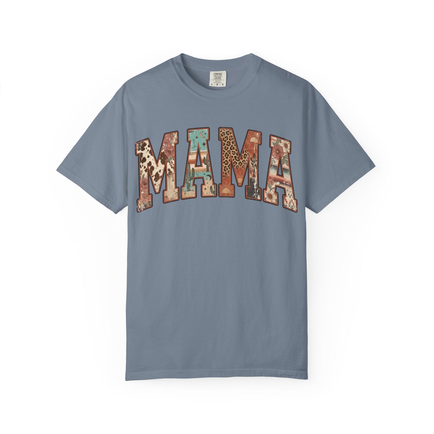 Mama Floral Patchwork T‑Shirt