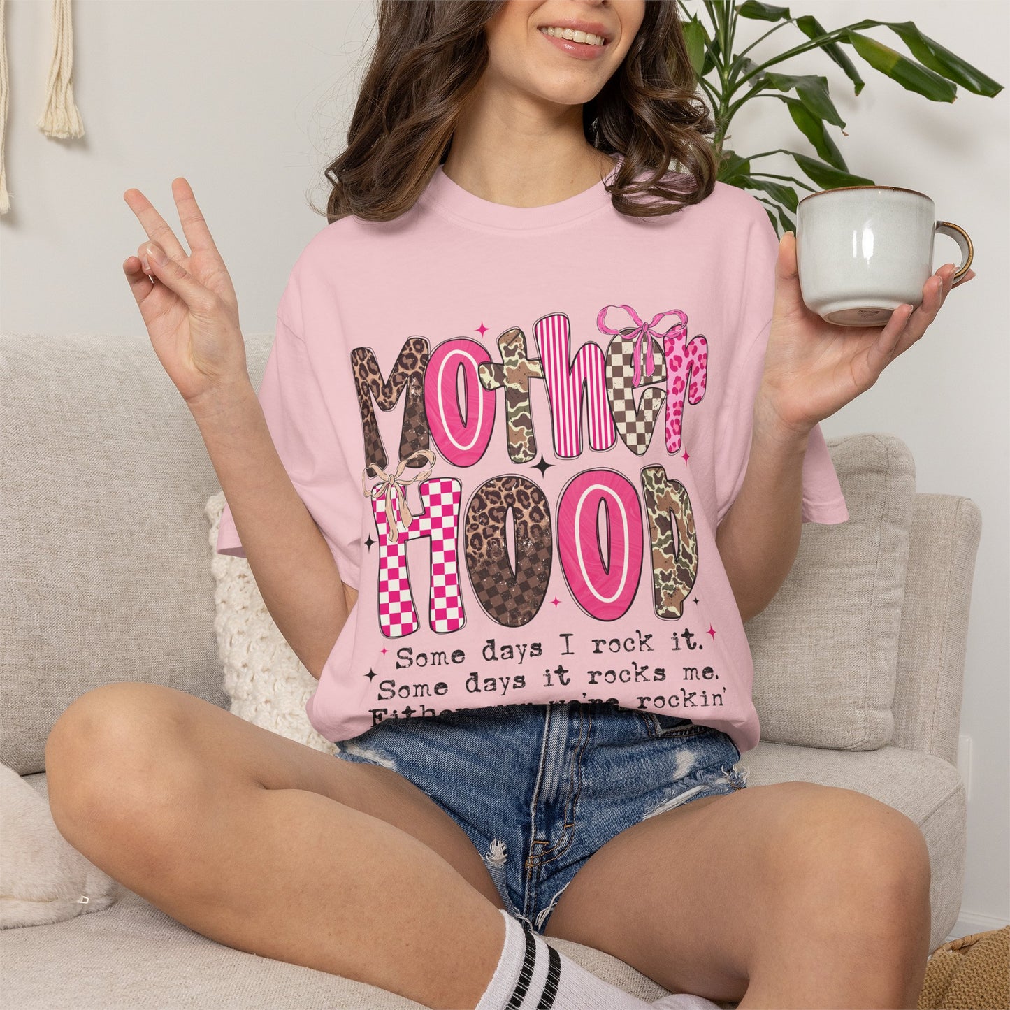 'Motherhood: Some days I rock it... Either way we're rockin'