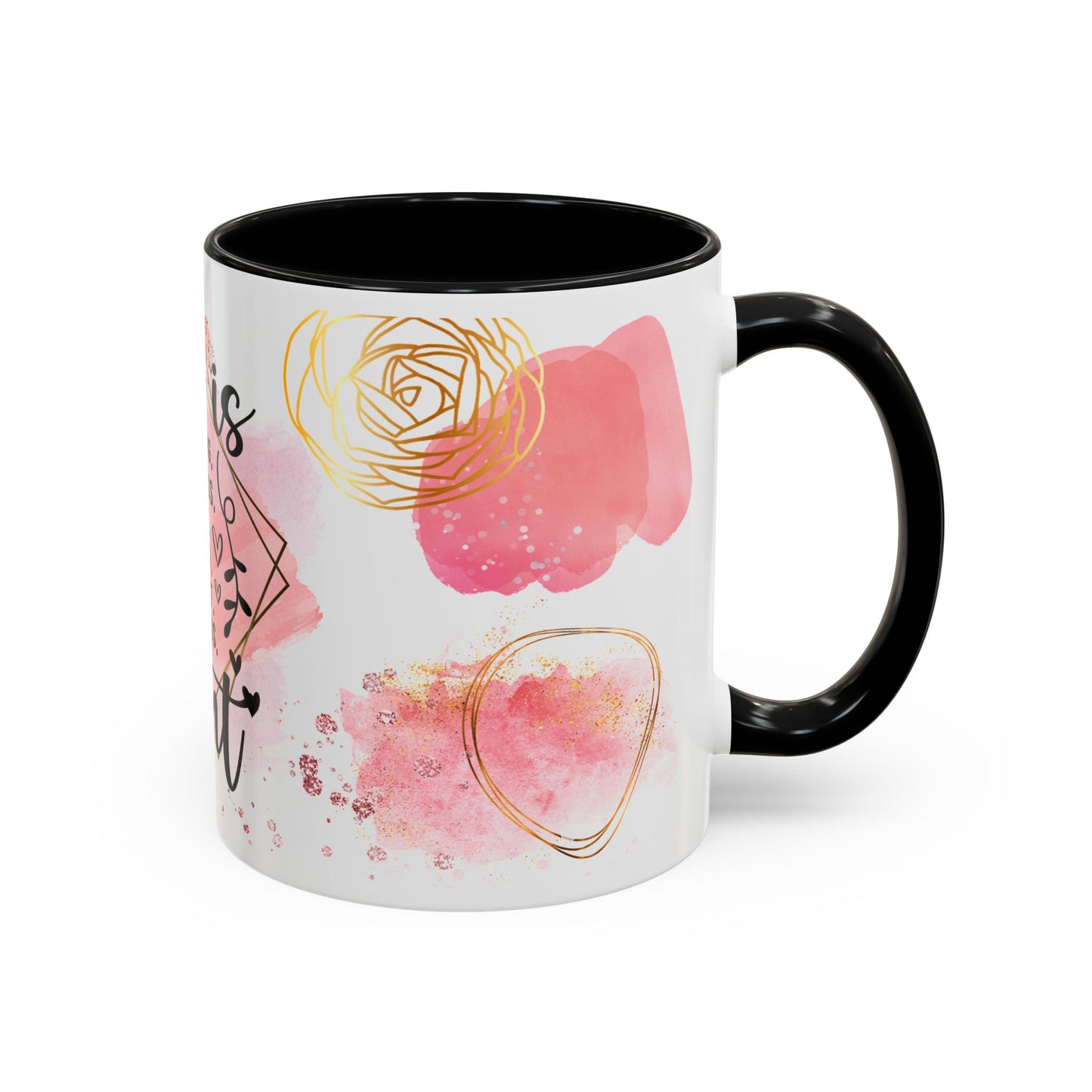 Aunt Coffee Mug — "She is Strong, Fearless, Warm, Loving, Patient, Selfless" Floral Accent 11oz